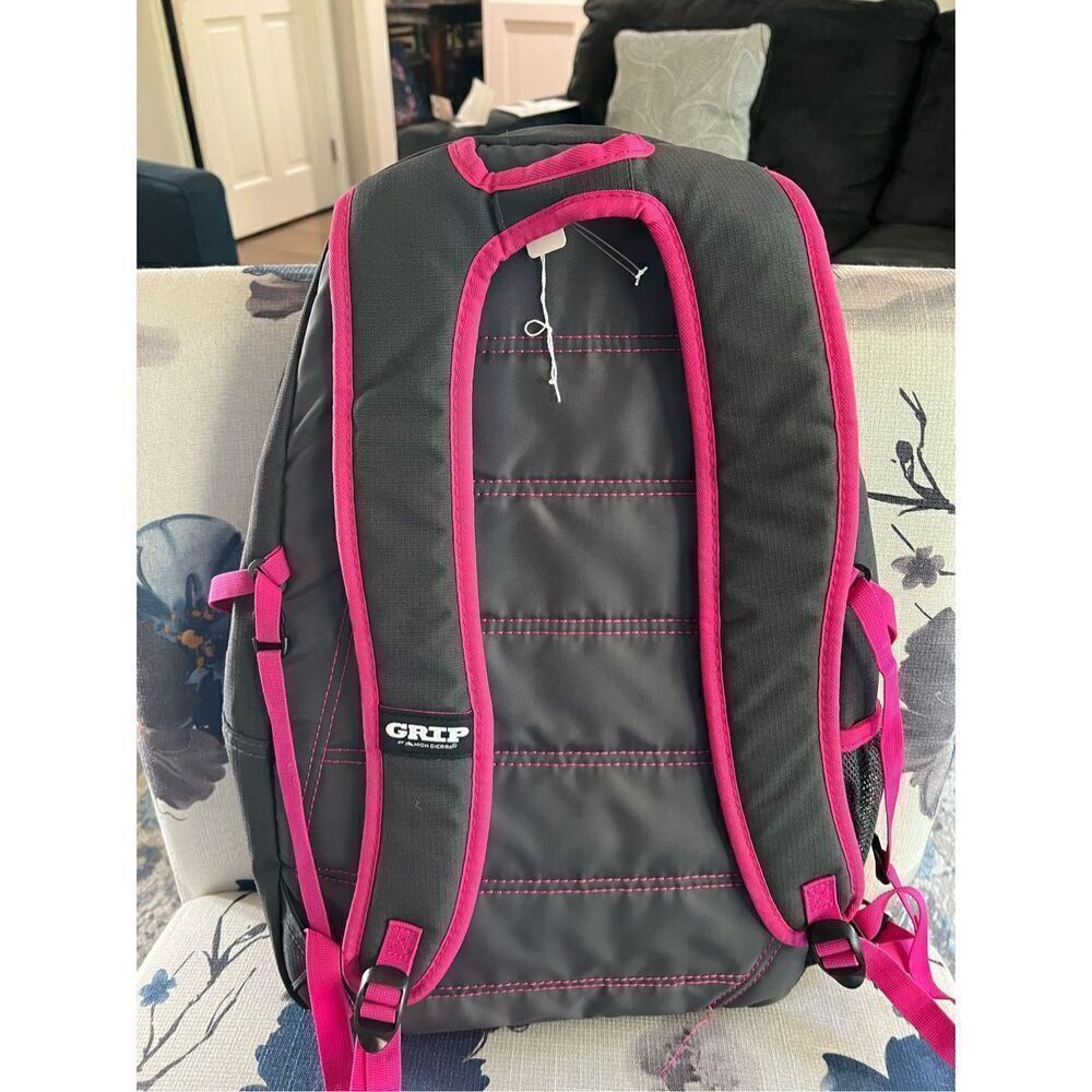 High Sierra Grip Pink and Gray Large Backpack - Picture 4 of 12